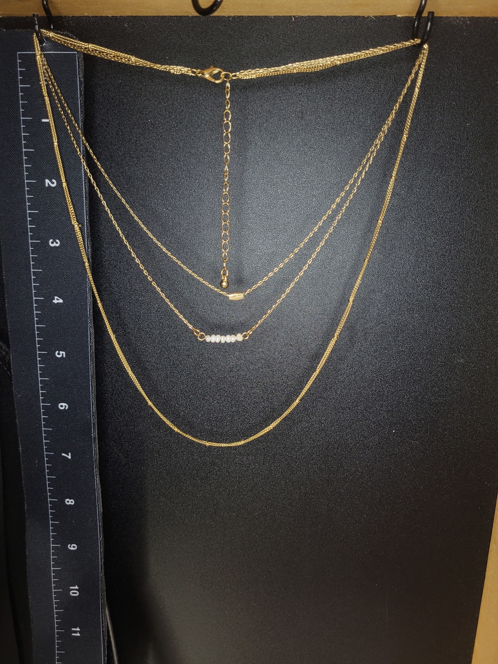 Gold Layered Multistrand Necklace Natural River Pearls